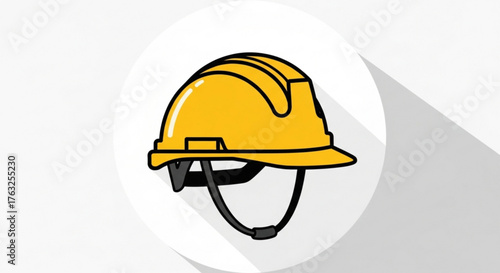 Yellow hard hat safety helmet for construction worker industrial safety equipment head protection for job