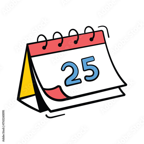 Papier peint Grab this icon of christmas calendar, christmas day vector in trendy design