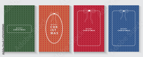 christmas Knitted pattern seamless fabric set. Seamless vivid geometric background for christmas, xmas cover, fabric, textile, men clothing, wrapping paper. Backdrop Little Gentleman party invite card