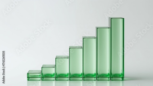 Ascending Emerald Gradient. A Study in Rectangular Forms and Reflective Surfaces.