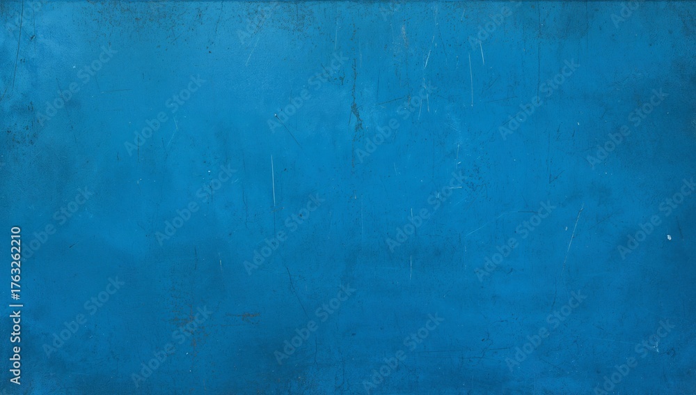 Fototapeta premium Azure Surface, Weathered Blue Texture Subtle Scratches and Faded Tones Create Depth.