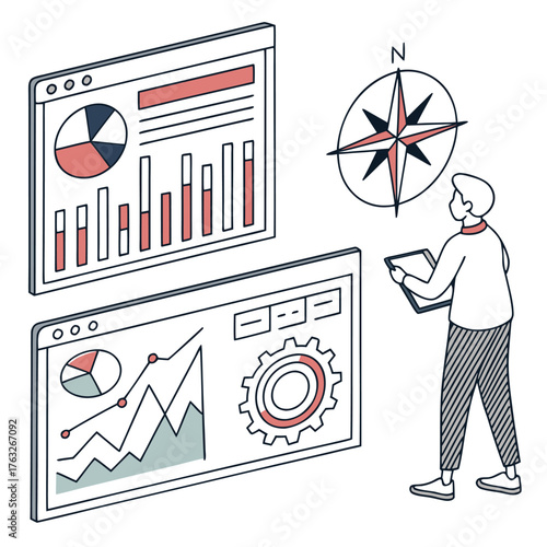 business man with target