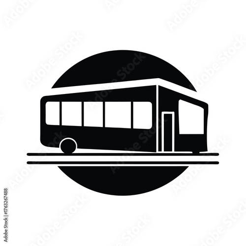 Bus Terminal Minimal Icon Vector
