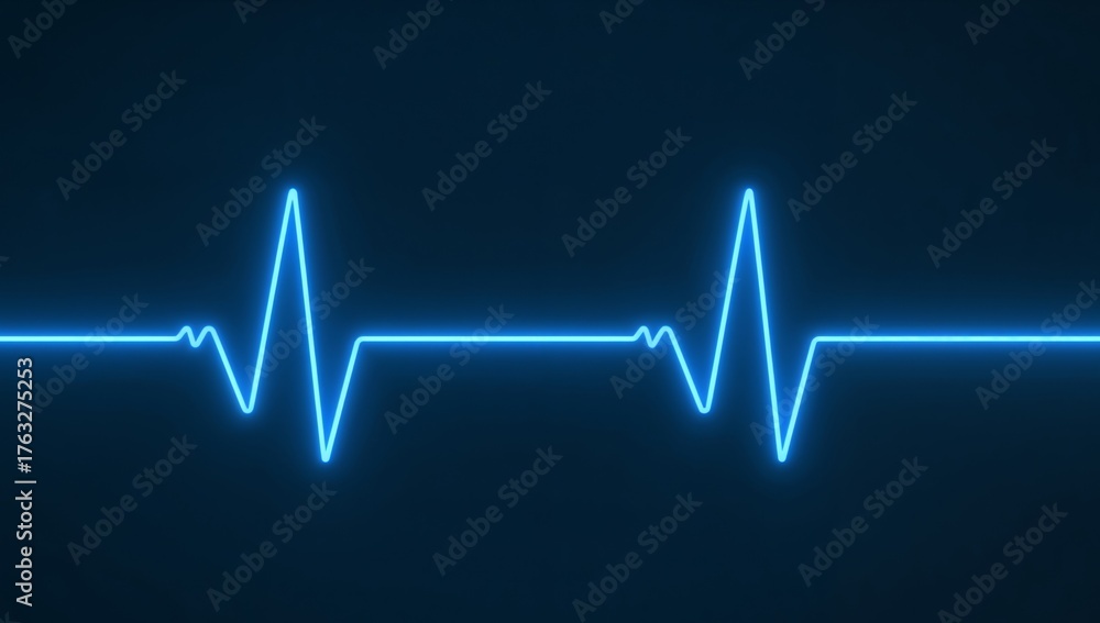 Fototapeta premium Oscillating Azure, a Visual Echo of Rhythmic Pulses and Linear Luminousity.