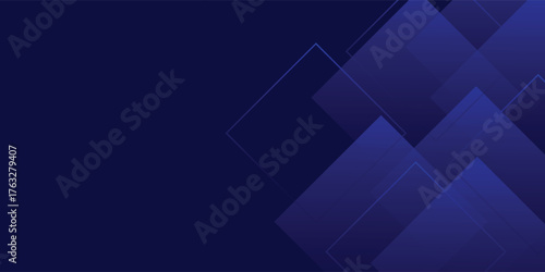 Abstract dark blue overlap shadow and lights background. Papercut template vector with straight line and shadow. Dark blue background with trendy pattern design. Eps10