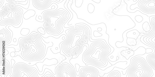 Contour Lines Map Design Black and White Topographic Representation Abstract Landscape Concept for Cartography and Mapping Projects