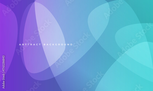 Purple and blue vector abstract background with circular layers. Modern geometric design banner with curve dynamic shapes.