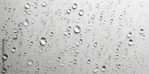 Wallpaper Mural Clear water droplets are scattered across a clean white surface. Torontodigital.ca