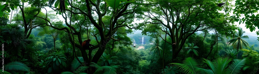 Obraz premium Tropical Rainforest Canopy