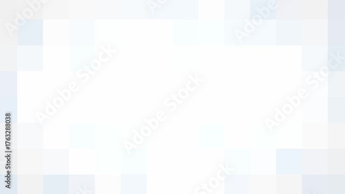 White grey simple abstract square background, geometric animation