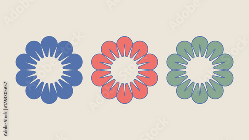 Illustrated shopping cart with a price tag and a star against a geometric background design style