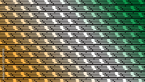 Abstract geometric pattern with horizontal lines and gradient colors