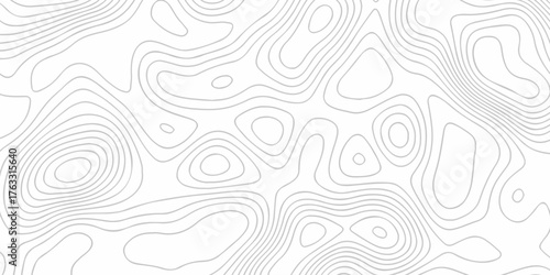 Modern location discovery vector topo map design White background with topographic world grid wave Topographic map geographic line texture.	