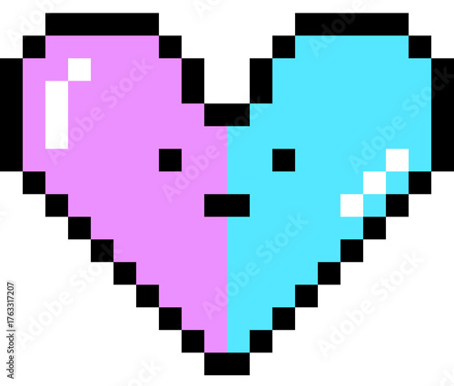 Heart Pixel Cute icon element 