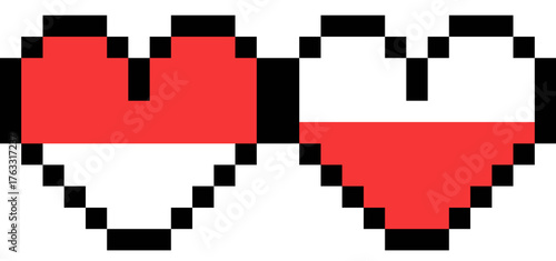 Heart Pixel Cute icon element 