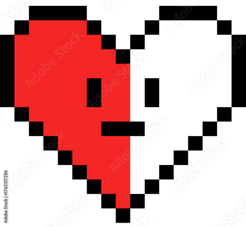 Heart Pixel Cute icon element 