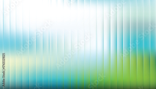 Abstract vertical ribbed texture with glowing turquoise and teal light effects on a dark background