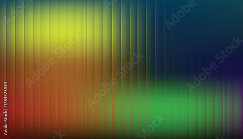 Abstract vertical stripes of vibrant blue and teal light with a dark background creating a futuristic and energetic feel