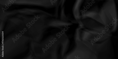 Crumple crushed page tone black obsolete rumple craft design. wrinkle ripped creased white crumple aged closeup recycled document grunge paper background.	