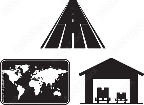 Global Logistics and Transportation Network Concept