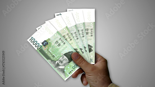 South Korea 10000 Won money banknotes