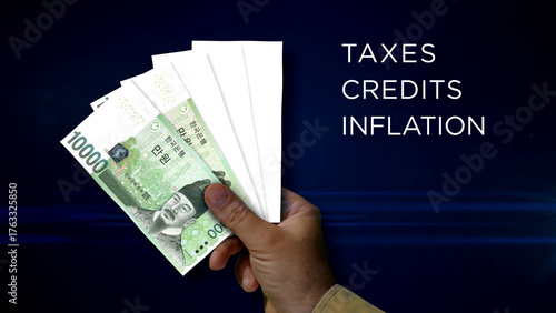 South Korea 10000 Won money banknotes