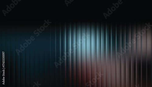 Abstract vertical lines of light and shadow create a textured moody and atmospheric background with a dark top