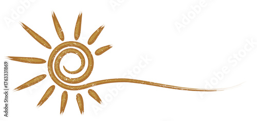 The symbol of the stylized sun with rays.