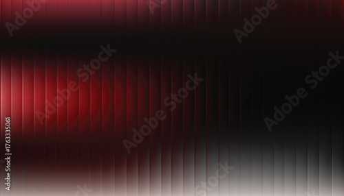 Abstract vertical stripes of deep red and black create a moody textured background with subtle light effects