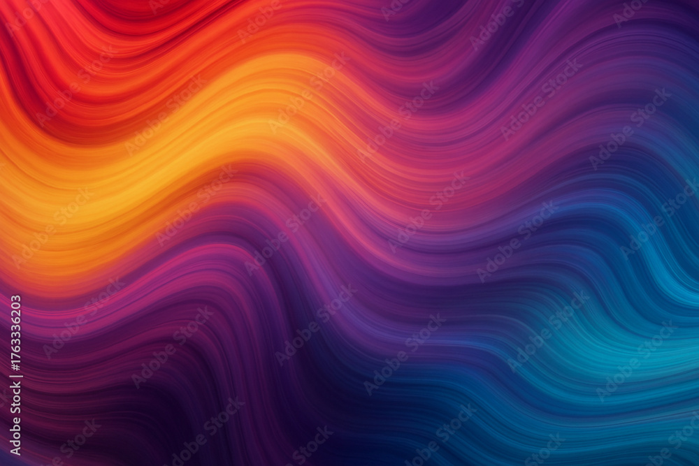 Fototapeta premium Colorful abstract vector background with bright waves and gradient patterns