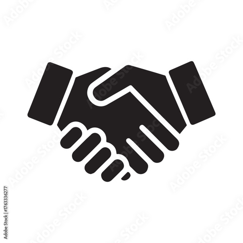 Symbol of agreement and trust two hands shaking firmly representing partnership collaboration and successful business deal conclusion