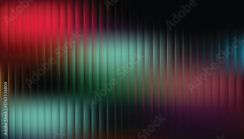 Abstract vertical light streaks of red green and blue colors creating a vibrant futuristic background effect