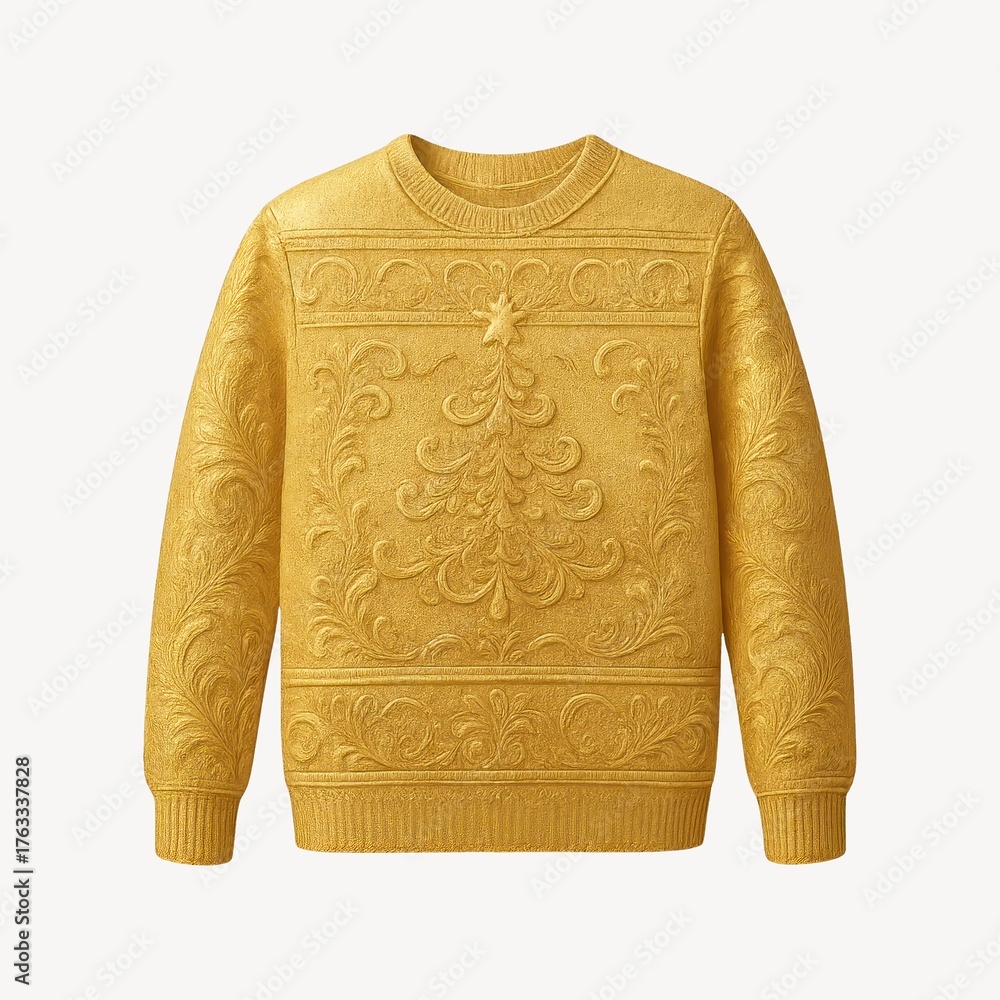 Obraz premium Elegant gold embossed sweater