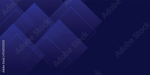 Abstract dark blue overlap shadow and lights background. Papercut template vector with straight line and shadow. Dark blue background with trendy pattern design. Eps10