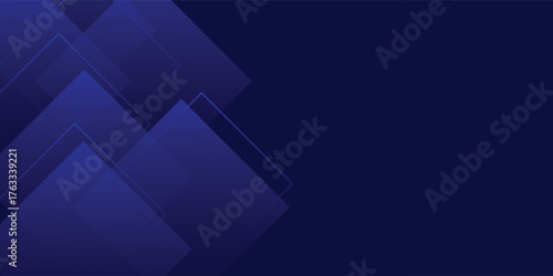 Abstract dark blue overlap shadow and lights background. Papercut template vector with straight line and shadow. Dark blue background with trendy pattern design. Eps10