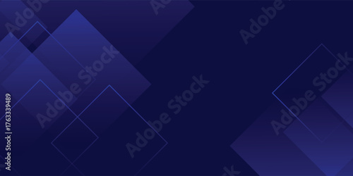 Abstract dark blue overlap shadow and lights background. Papercut template vector with straight line and shadow. Dark blue background with trendy pattern design. Eps10