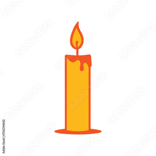 Minimal Vector Silhouette Candle Logo Design Icon for Home Decor, Aromatherapy, Spiritual Branding, E-commerce, Modern Minimalist Graphic Design