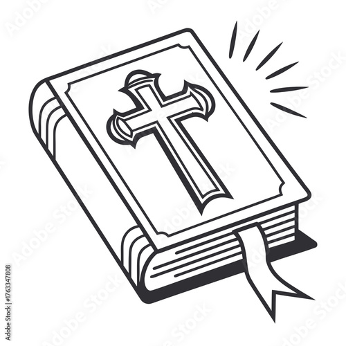 Vector art of holy bible