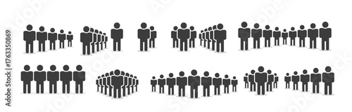Set of people's vector illustration