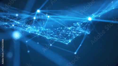 Digital Network Universe: An expansive representation of a digital network with a bright glow, creating an abstract illustration of interconnectedness. Emphasizing the fusion of technology.