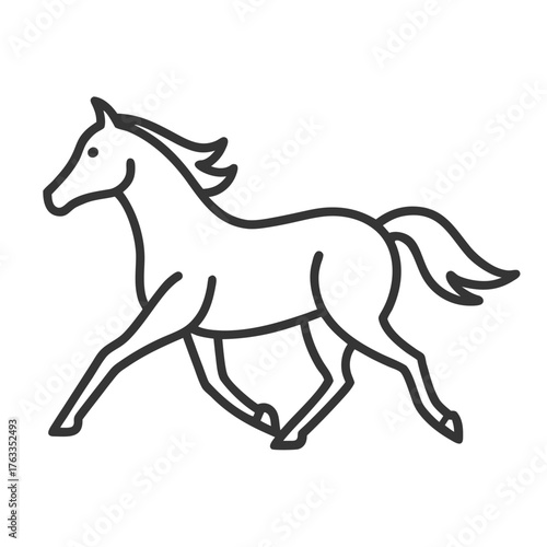 Running Horse Vector Set