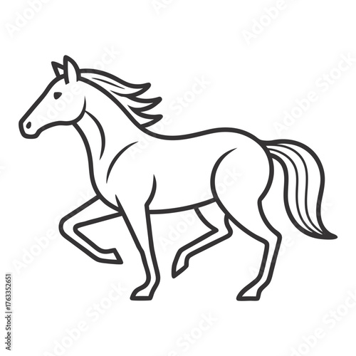 Running Horse Vector Set