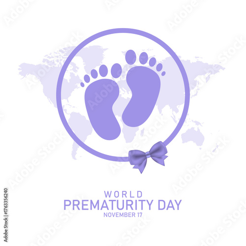 World Prematurity Day November 17 Banner Background vector Illustration