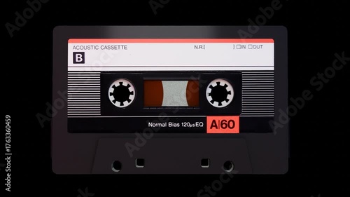 old music cassette Infinitive loop with transparent background