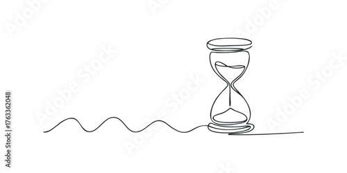 Hourglass With Flowing Sand
