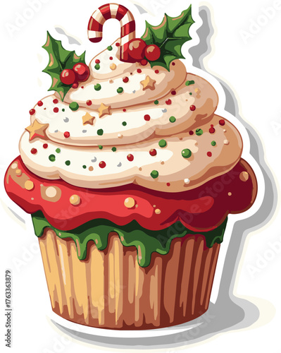 birthday cake with strawberry VECTOR FILE 
