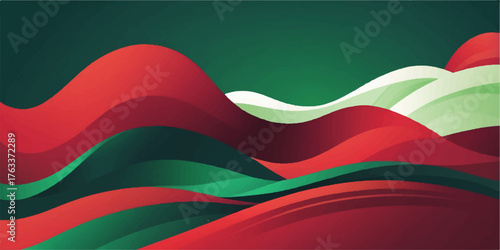 Vector illustration of the South Africa, South Korea, and UAE flags with a colorful wavy line design, perfect for a web banner backdrop