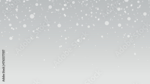 Whirling snow and frosty dust over a transparent layer create a sense of motion and cold air.