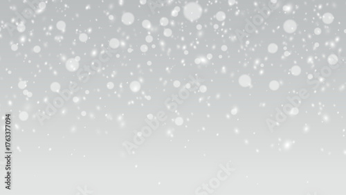 Realistic snow falling. Soft white flakes and frosted dust texture bring a festive winter mood to seasonal and holiday designs.