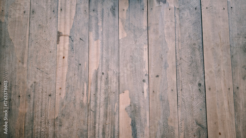 Schilderij op canvas Wooden floor with natural texture and rustic appearance, showing weathered and a
